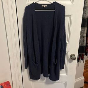 Madewell Navy blue long cardigan